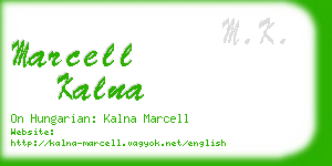 marcell kalna business card